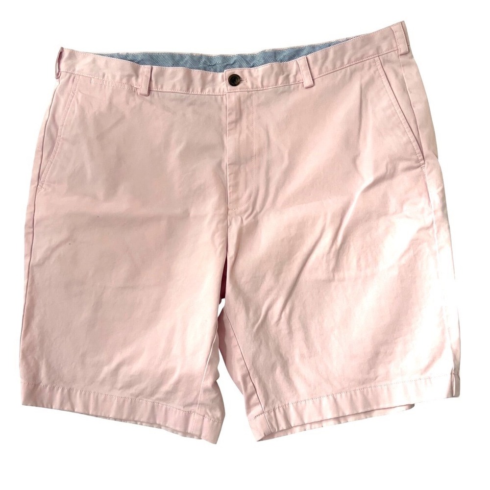 Brooks Brothers Chino Shorts Light Pink Flat Front Preppy 42